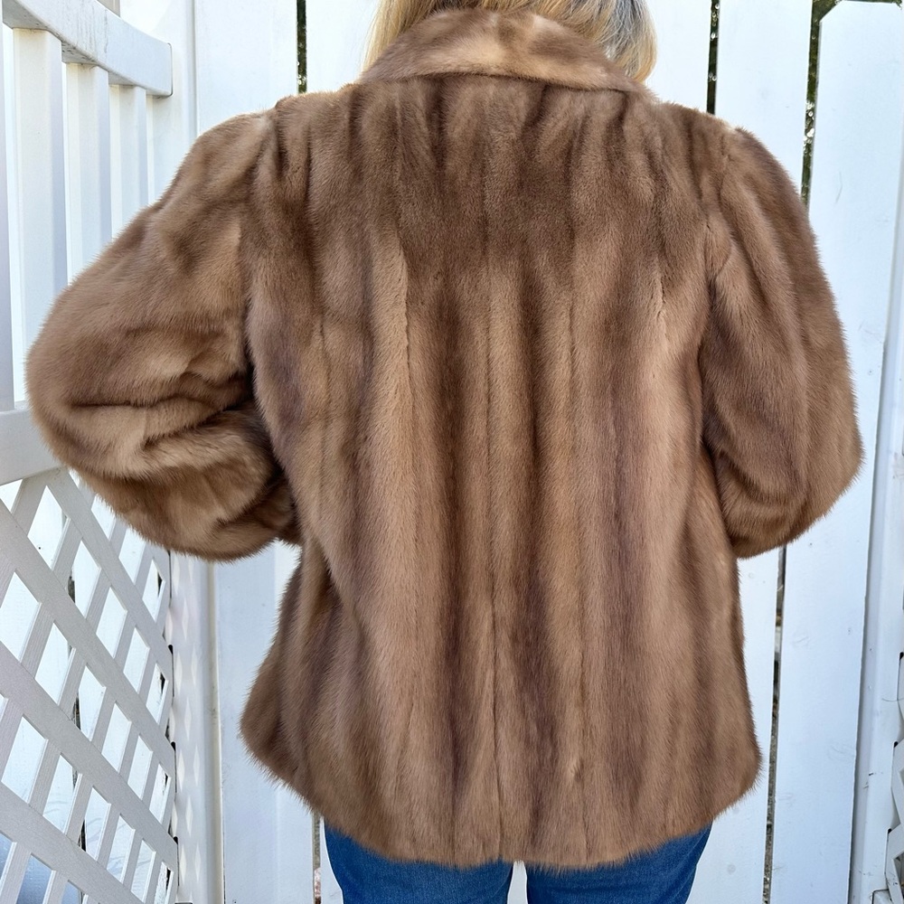 Vintage Mink red fox fur coat- by Buffums Ca.